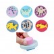 Set of 6 EVA rubber marine animal prints with rubber handles